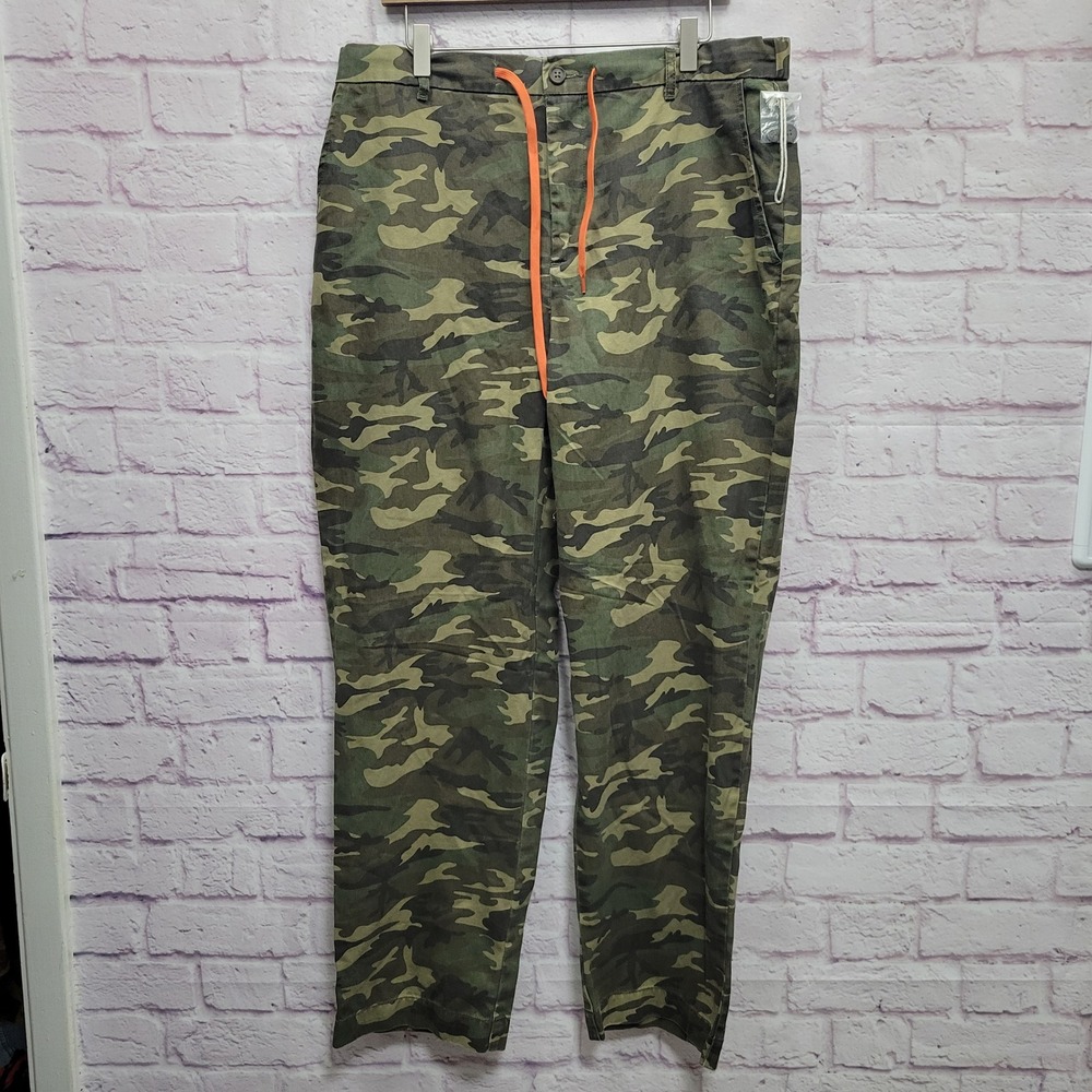NEW Walker Hayes JCPenney Camo Chino Pants Mens L‎ Relaxed Outdoor Hunter Street